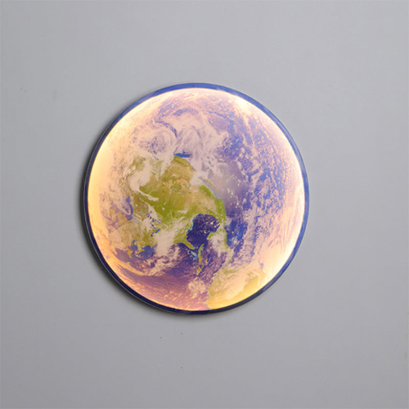 WOMO Appliques Murale Rond Lune/Terre - WM6102
