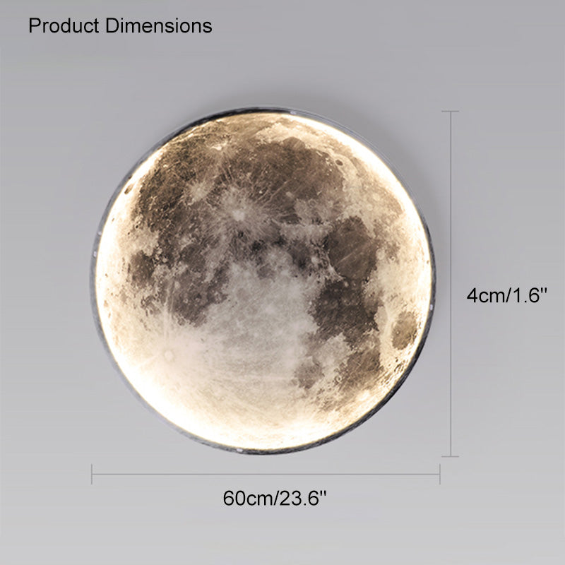 WOMO Appliques Murale Rond Lune/Terre - WM6102