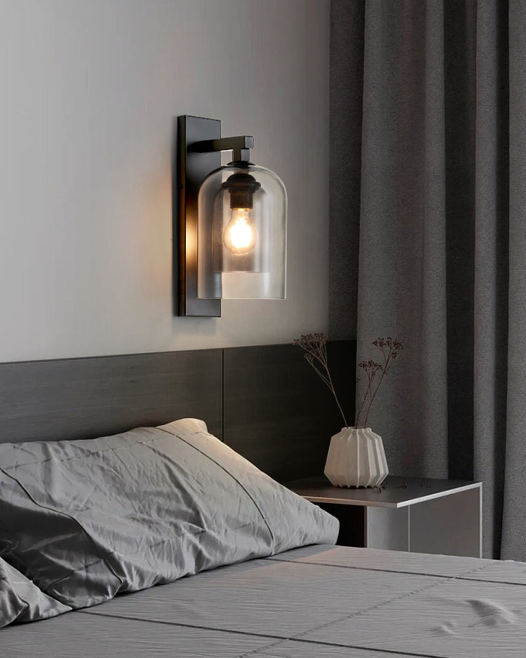 Applique murale noire WOMO Bell-WM6110