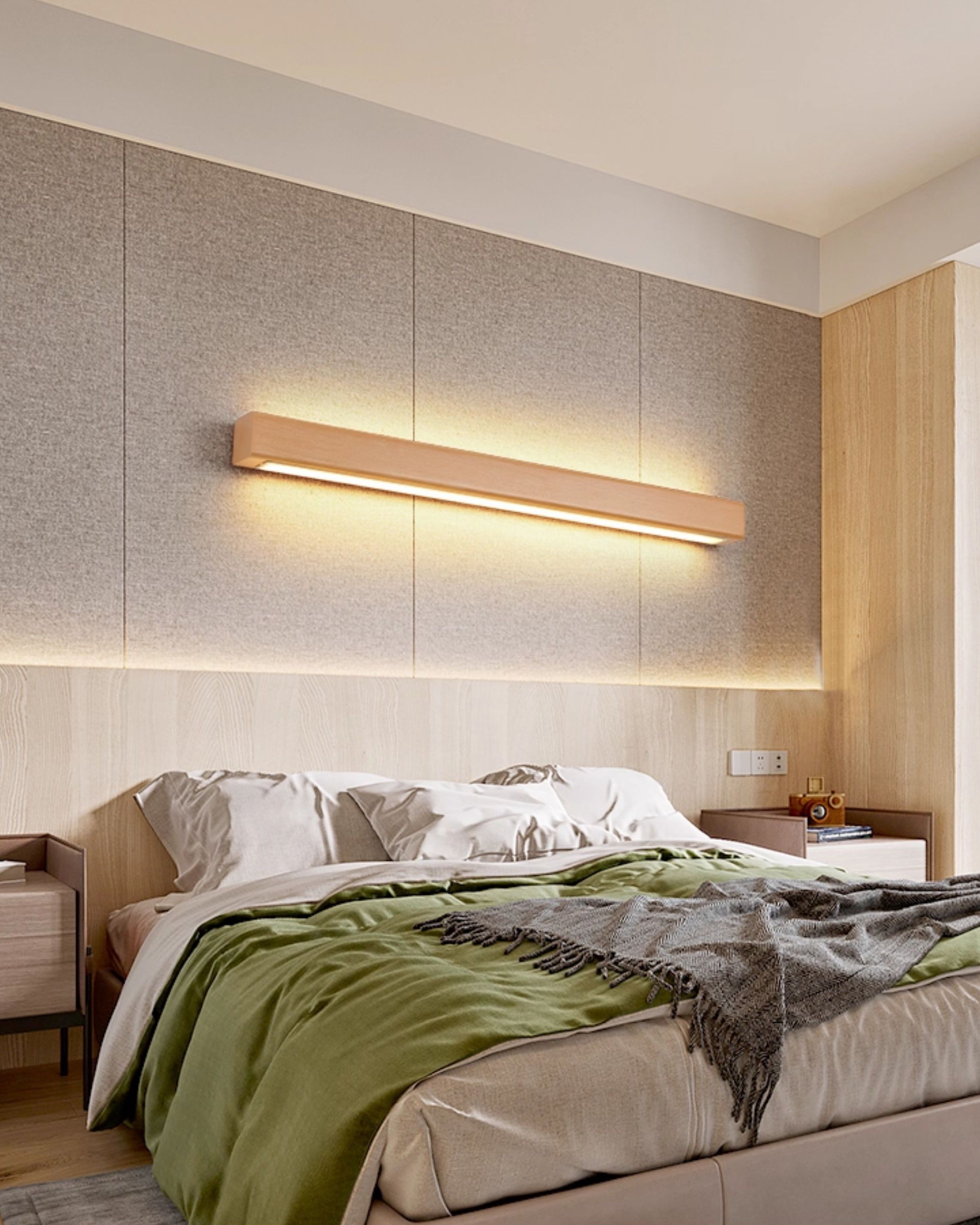 Applique Murale Linéaire En Bois WOMO-WM6126