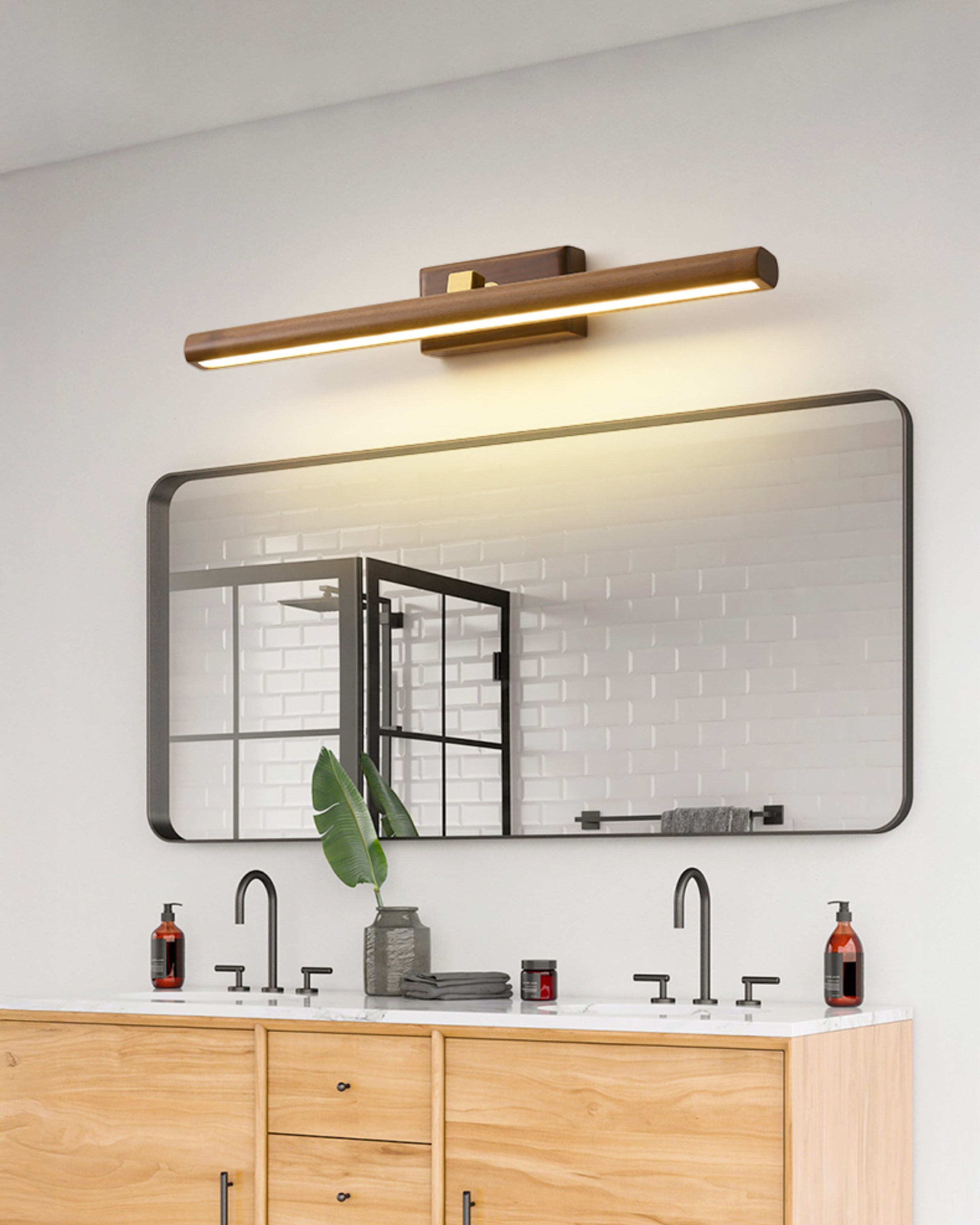 Applique Murale Linéaire Réglable WOMO En Noyer-WM6127