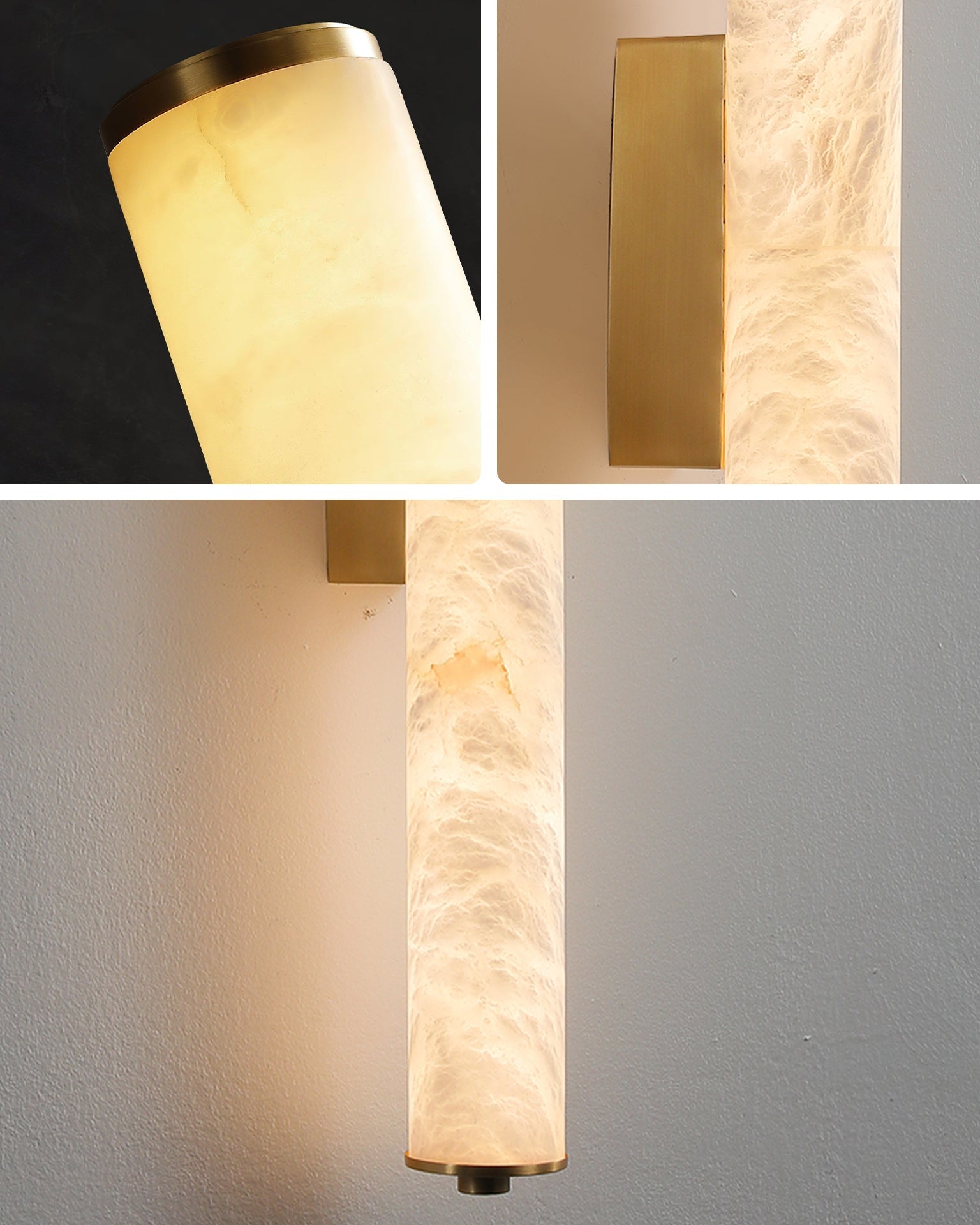 WOMO Applique murale tube en albâtre-WM6139