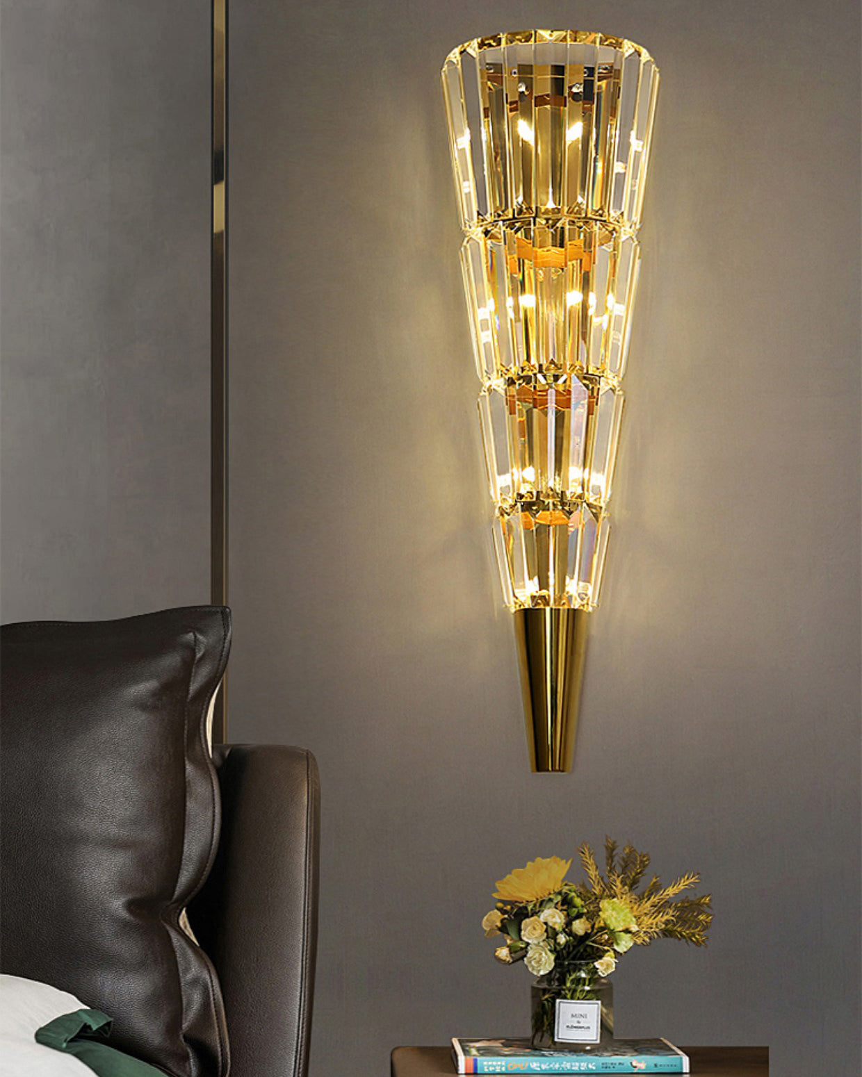 WOMO Applique Murale En Cristal Conique -WM6163
