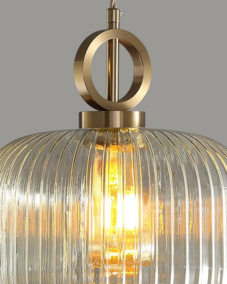 WOMO Suspension Abat Jour Verre Strié-WM2264