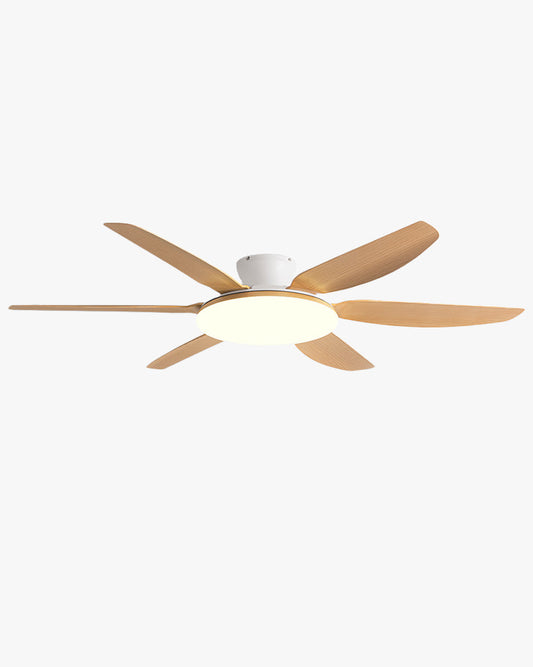 Ventilateur de plafond WOMO à profil bas à 6 pales avec lumière vive - WM5191
