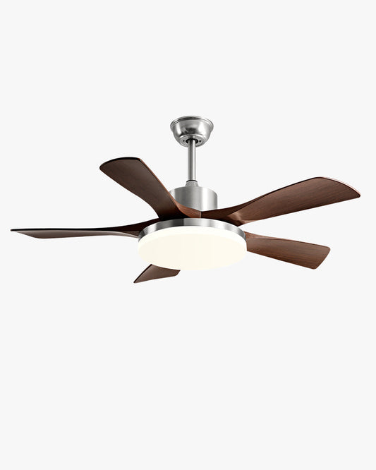 Ventilateur de plafond WOMO à 5 pales avec lumière vive - WM5163