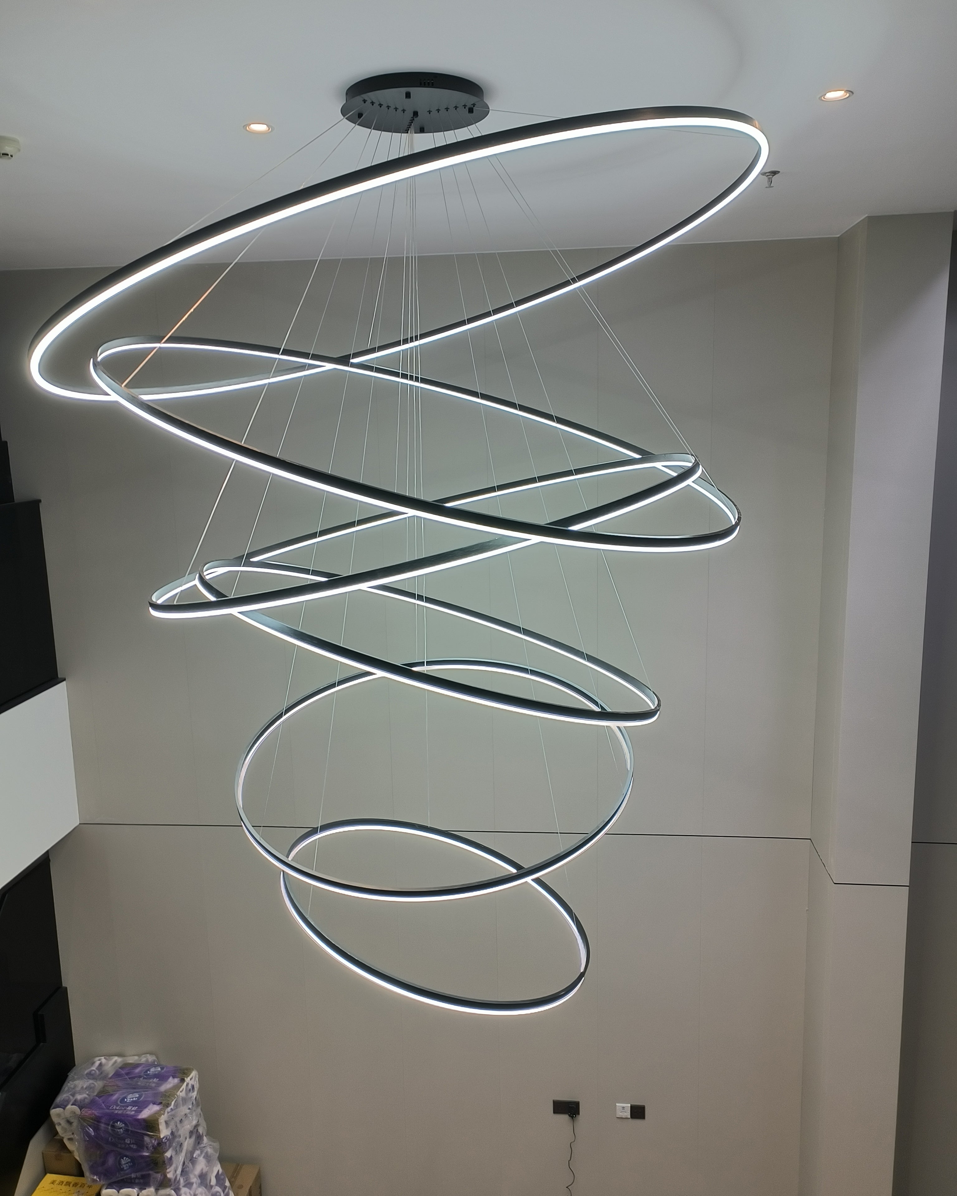 WOMO Lustre Multiple Cercle Led Luxe-WM2159