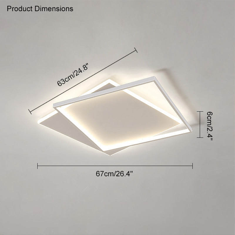 WOMO Plafonnier Led Rectangulaire Plat-WM1011