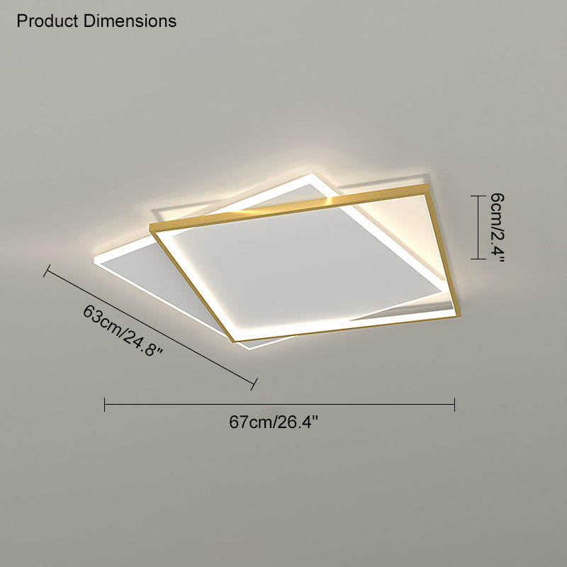 WOMO Plafonnier Led Rectangulaire Plat-WM1011