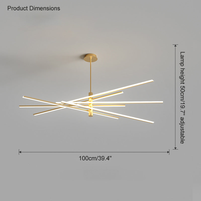 Lustre LED linéaire réglable WOMO-WM2026