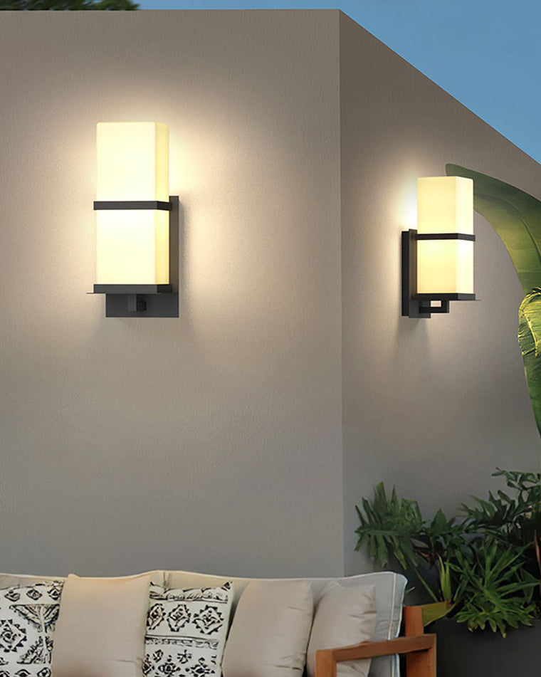 WOMO Applique murale extérieure Craftsman en verre-WM9067