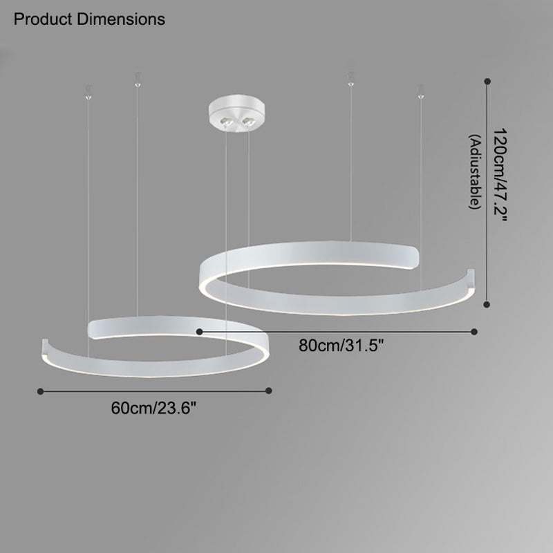 WOMO Lustre Multiple Cercle Led-WM2009