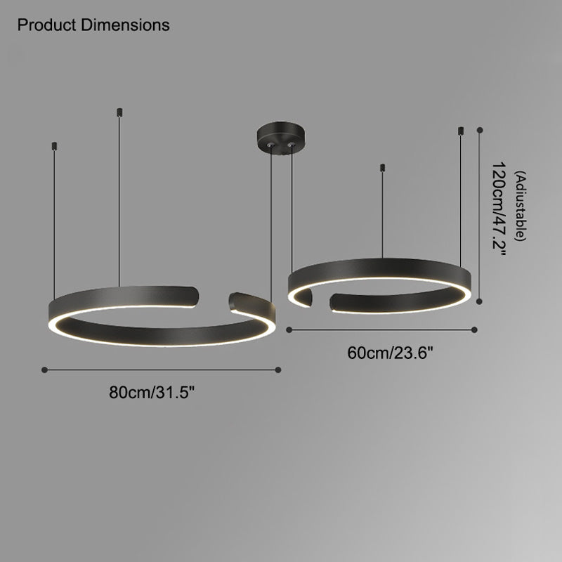WOMO Lustre Multiple Cercle Led-WM2009