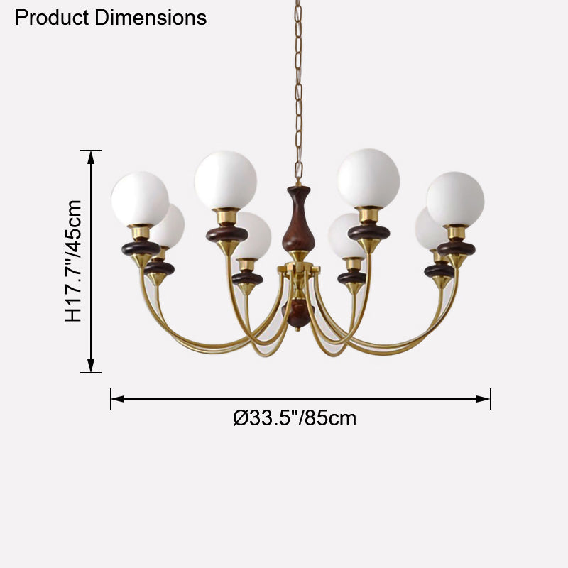 WOMO Lustre Multiple Boule de Verre-WM2378
