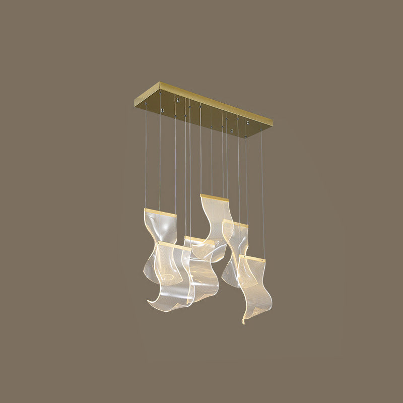 WOMO Lustre Feuille Acrylique Escalier-WM2158