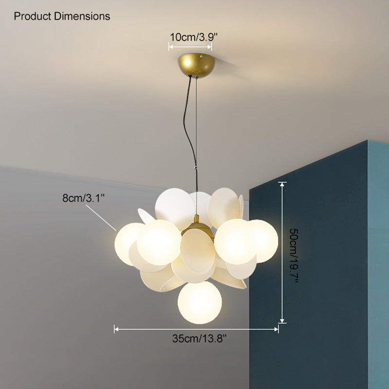WOMO Lustre Branche Boule Verre-WM2044