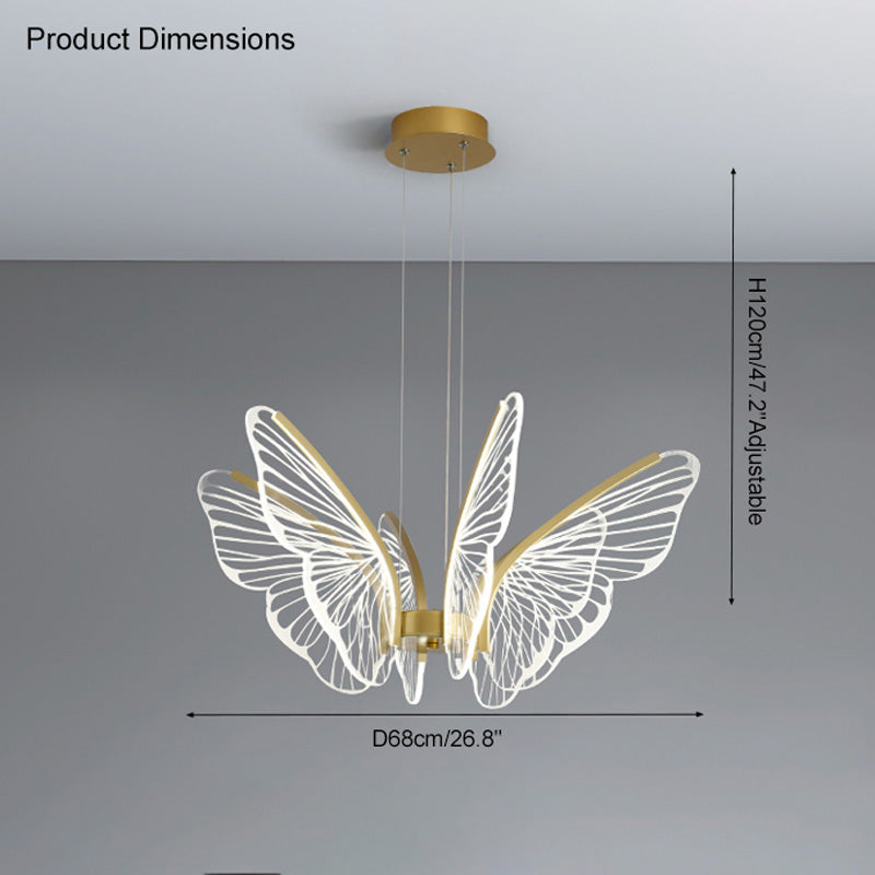 WOMO Lustre Papillon Salle à Manger Decoratif-WM2036