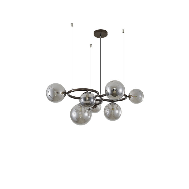 WOMO Lustre Plusieurs Ampoules Boule Verre-WM2253