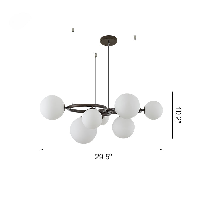 WOMO Lustre Plusieurs Ampoules Boule Verre-WM2253