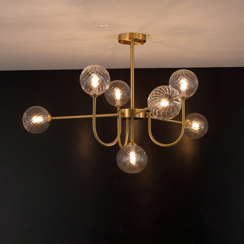 WOMO Lustre Branche Boule en Verre-WM2255