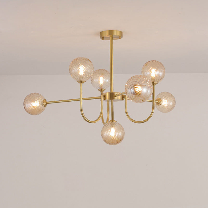 WOMO Lustre Branche Boule en Verre-WM2255