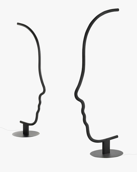 Lampadaire sculptural à profil facial WOMO-WM7002