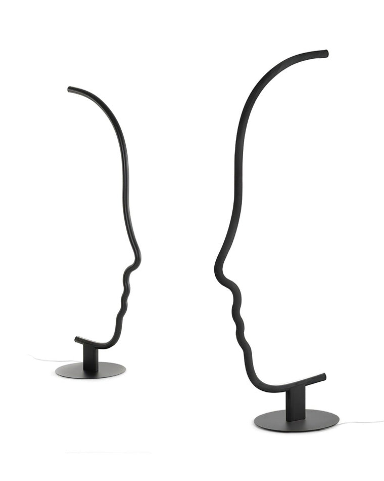 Lampadaire sculptural à profil facial WOMO-WM7002