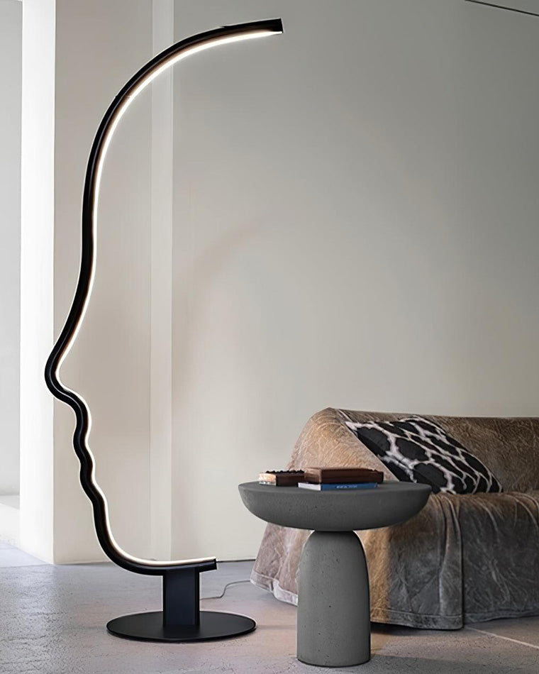 Lampadaire sculptural à profil facial WOMO-WM7002