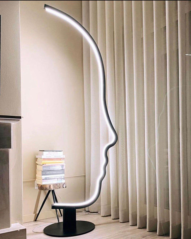 Lampadaire sculptural à profil facial WOMO-WM7002