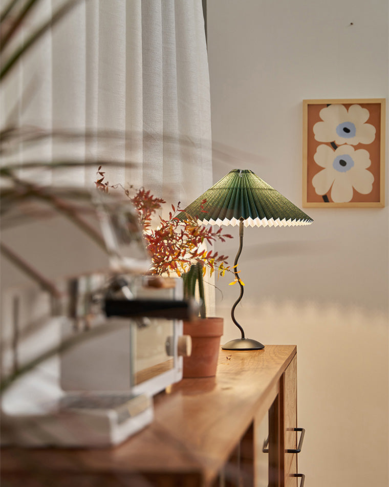 WOMO Lampe sur Pied Volute Plissée - WM7011