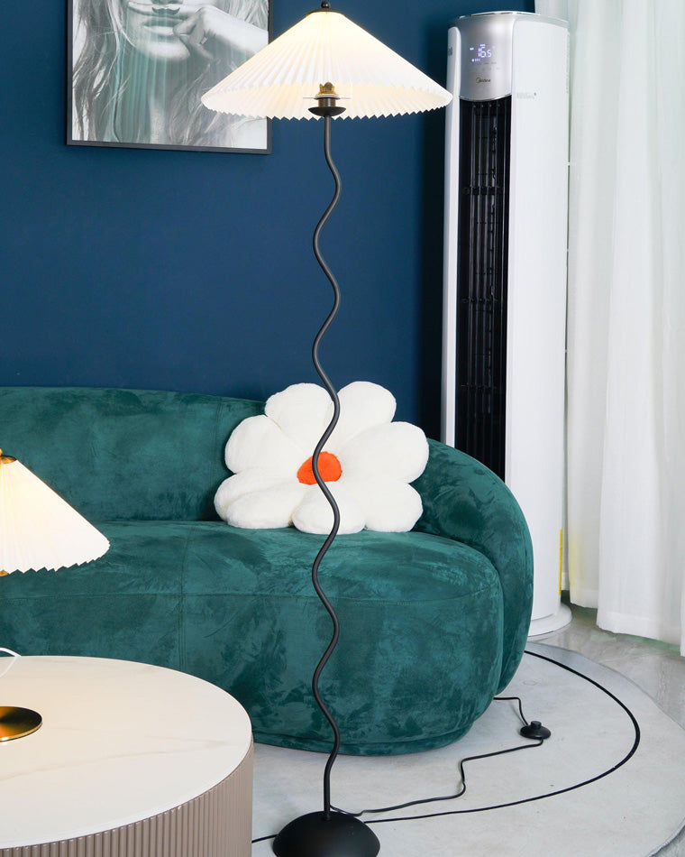 WOMO Lampe sur Pied Volute Plissée - WM7011
