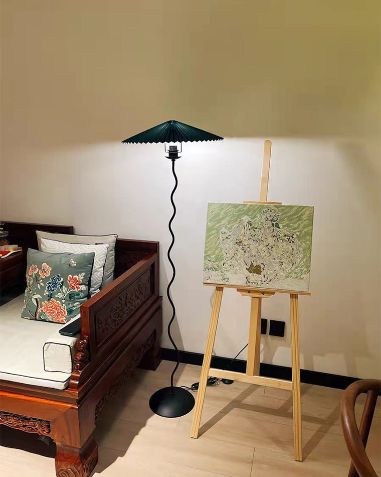 WOMO Lampe sur Pied Volute Plissée - WM7011
