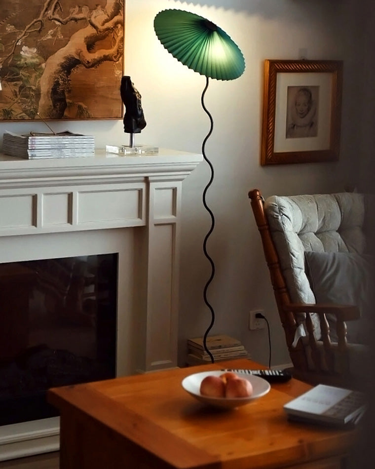 WOMO Lampe sur Pied Volute Plissée - WM7011