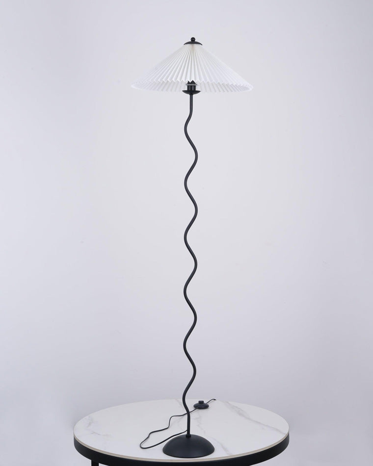 WOMO Lampe sur Pied Volute Plissée - WM7011