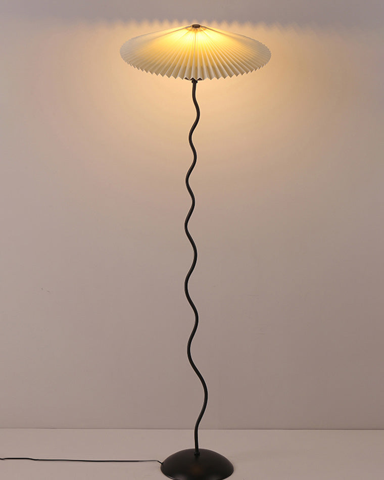 WOMO Lampe sur Pied Volute Plissée - WM7011