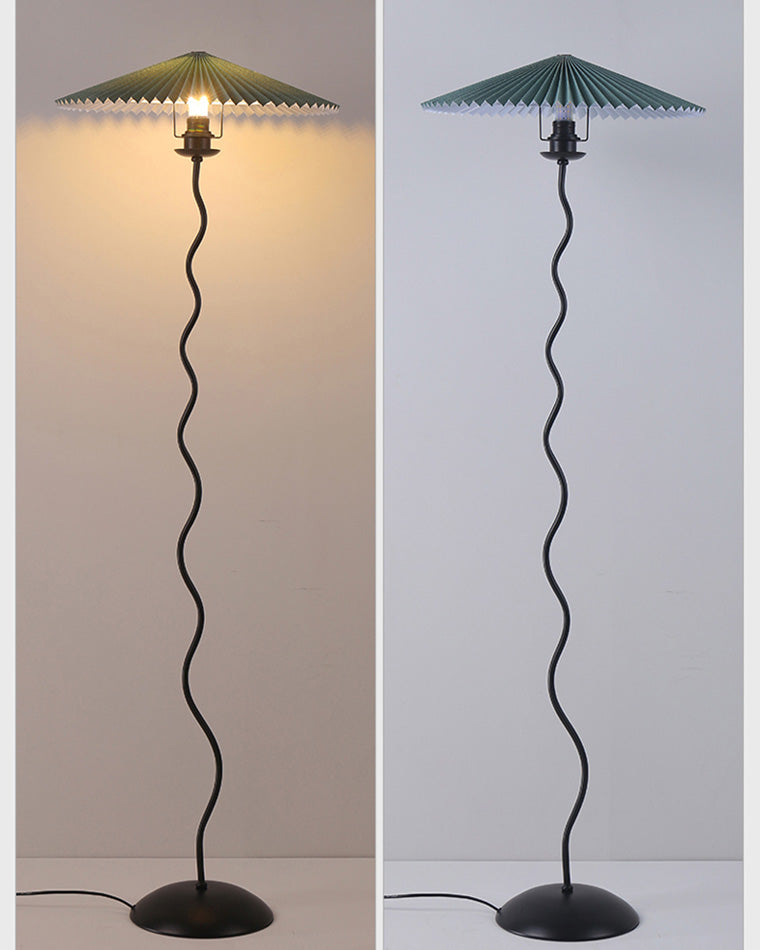 WOMO Lampe sur Pied Volute Plissée - WM7011