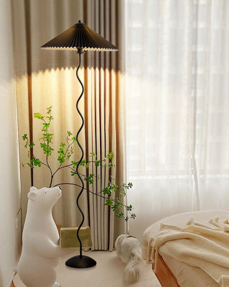 WOMO Lampe sur Pied Volute Plissée - WM7011