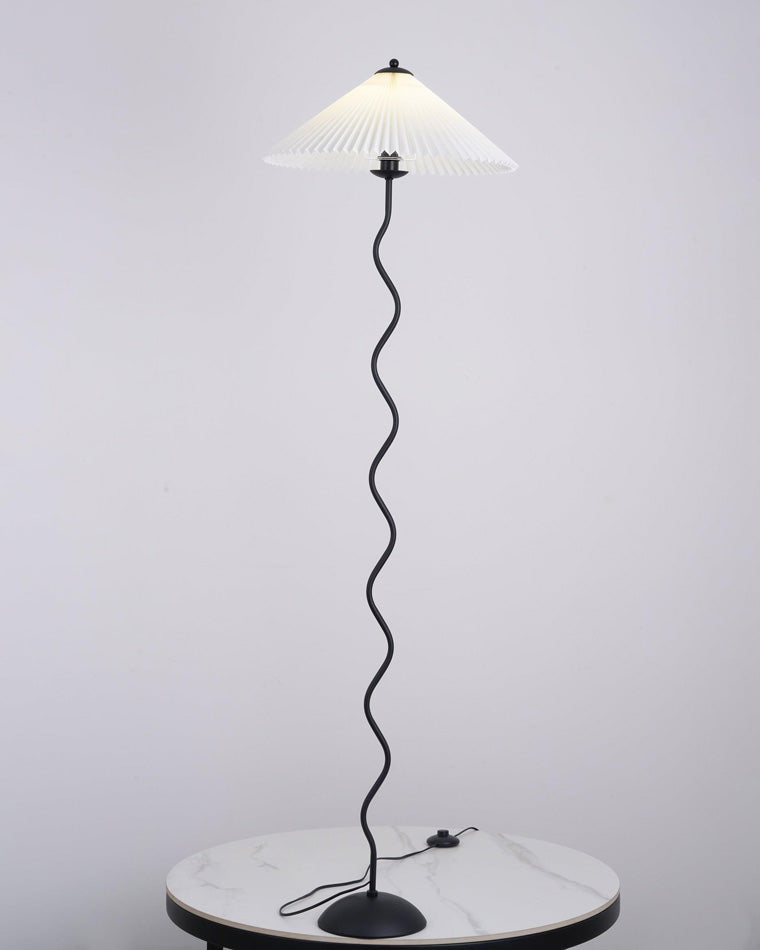 WOMO Lampe sur Pied Volute Plissée - WM7011