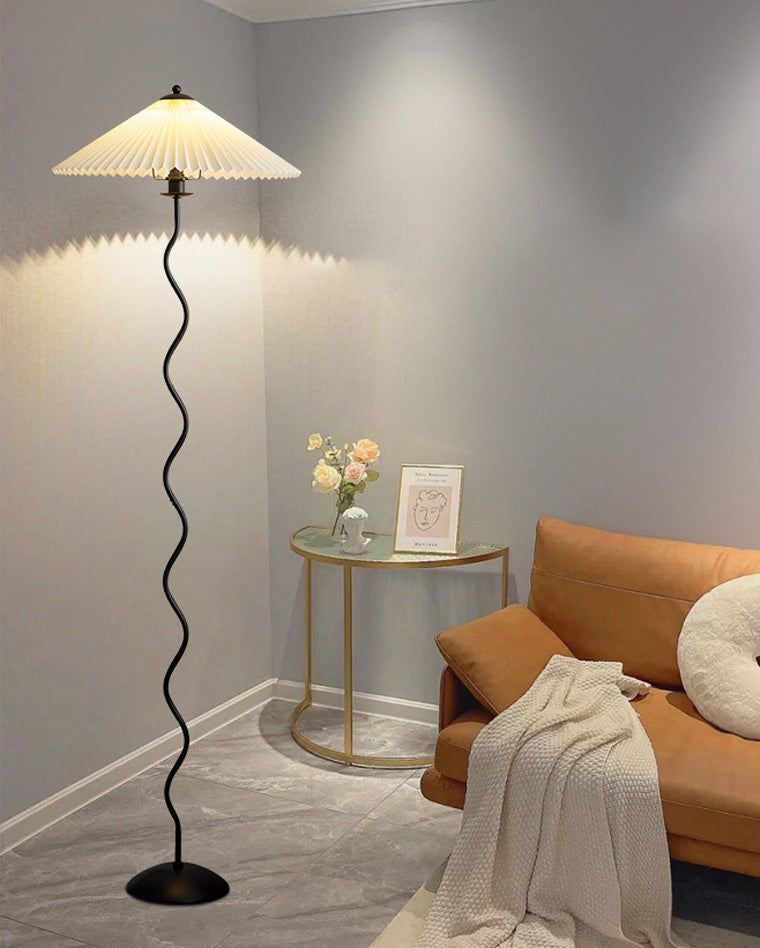WOMO Lampe sur Pied Volute Plissée - WM7011