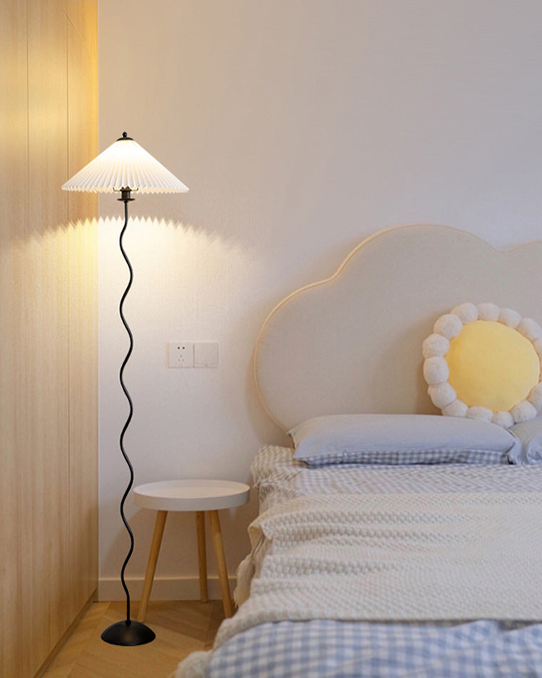 WOMO Lampe sur Pied Volute Plissée - WM7011
