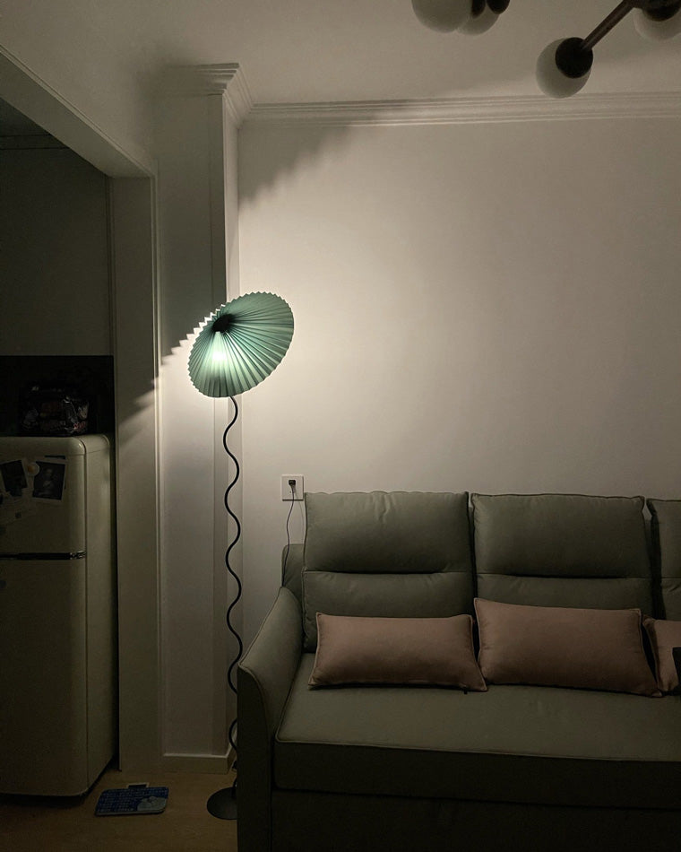 WOMO Lampe sur Pied Volute Plissée - WM7011