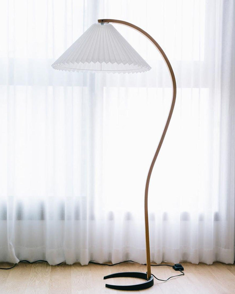 WOMO Lampe sur Pied Col de Cygne Plissée - WM7013
