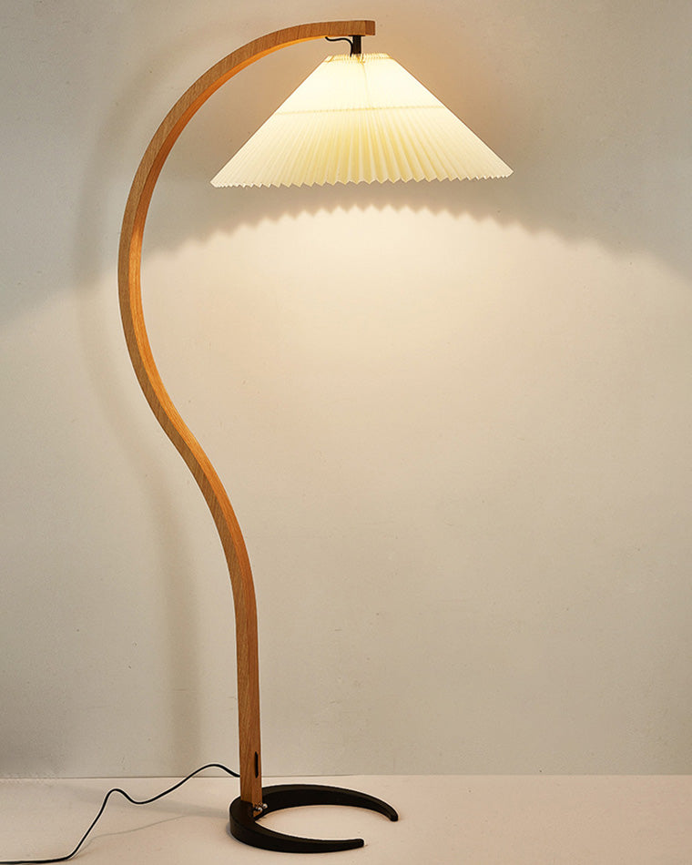 WOMO Lampe sur Pied Col de Cygne Plissée - WM7013