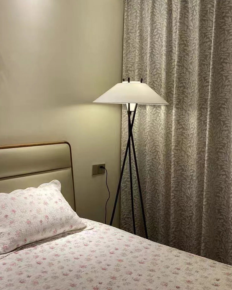 WOMO Lampe sur Pied Trépied Cône Japandi - WM7019