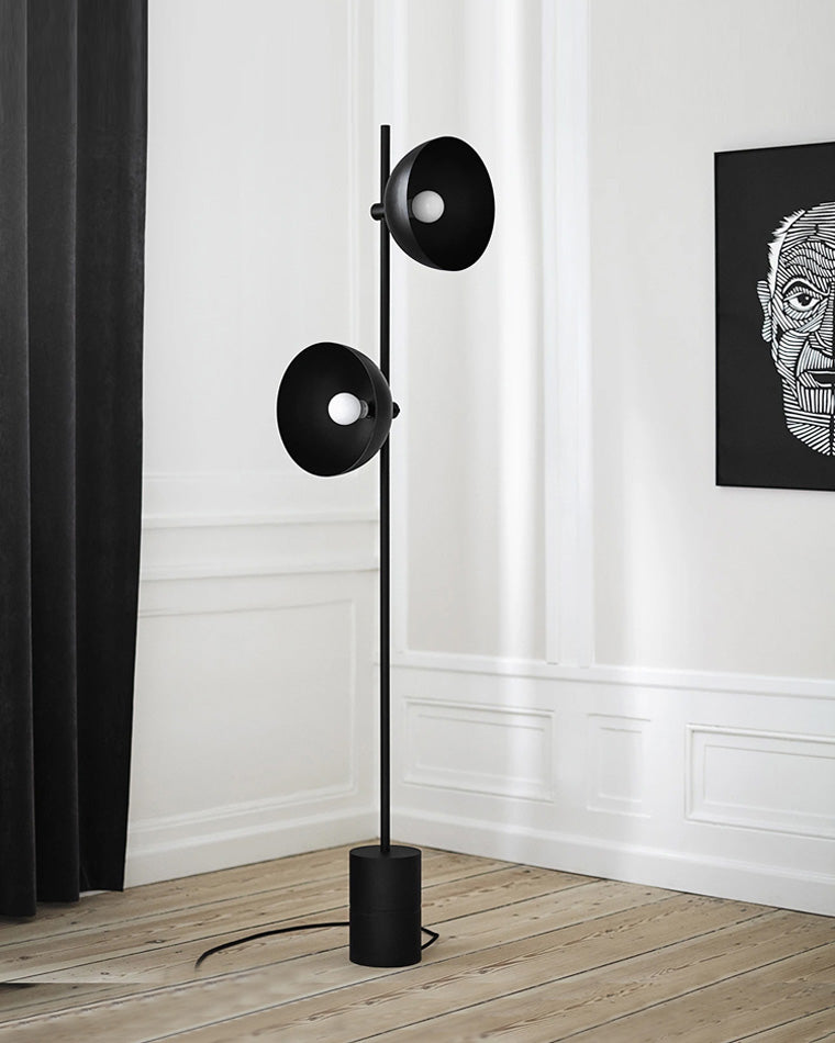 WOMO Lampe sur Pied Studio à 2 Ampoules Réglable - WM7022