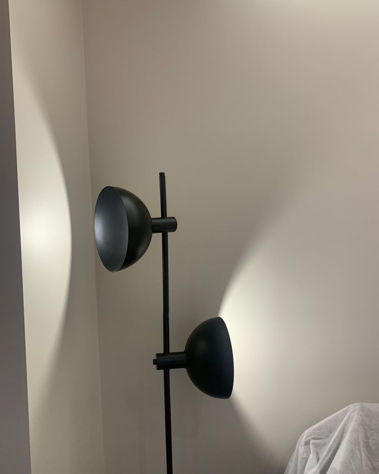 WOMO Lampe sur Pied Studio à 2 Ampoules Réglable - WM7022