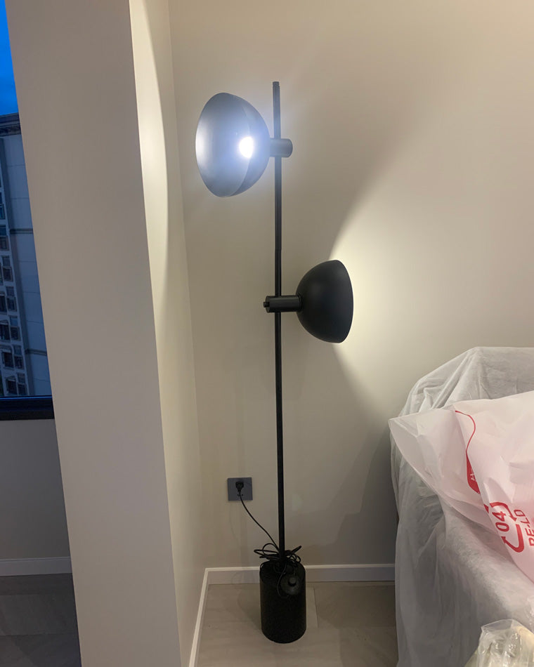 WOMO Lampe sur Pied Studio à 2 Ampoules Réglable - WM7022