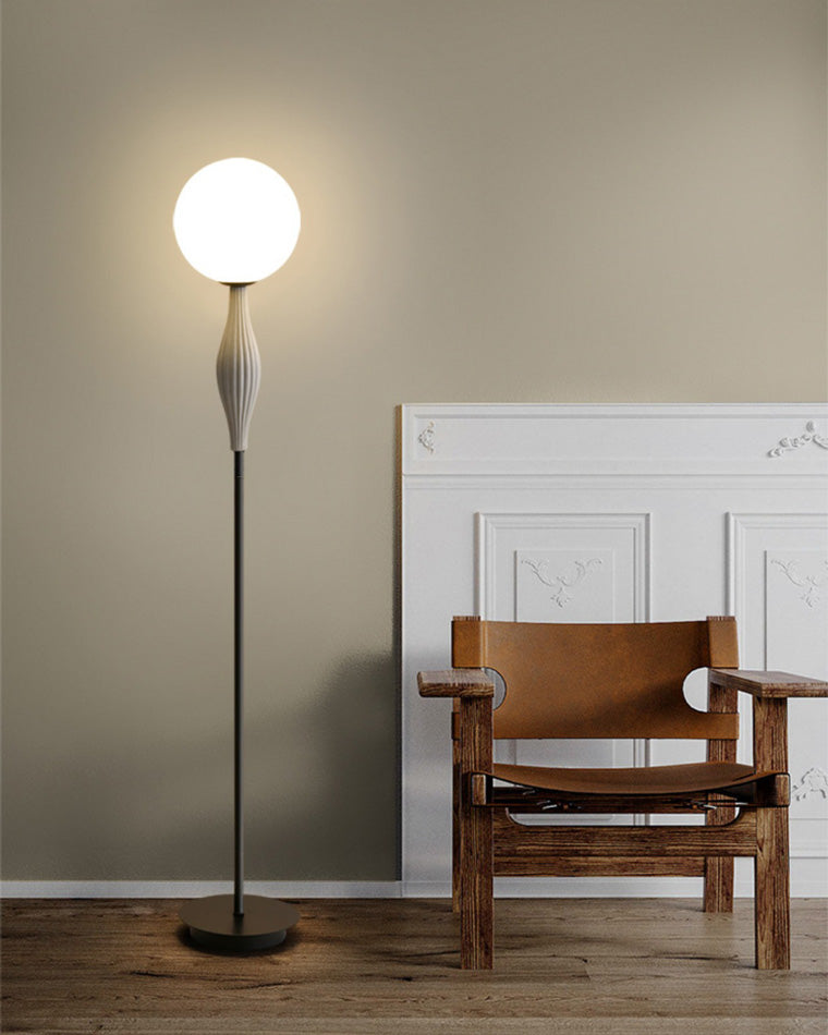 WOMO Lampe sur Pied Globe en Verre - WM7024