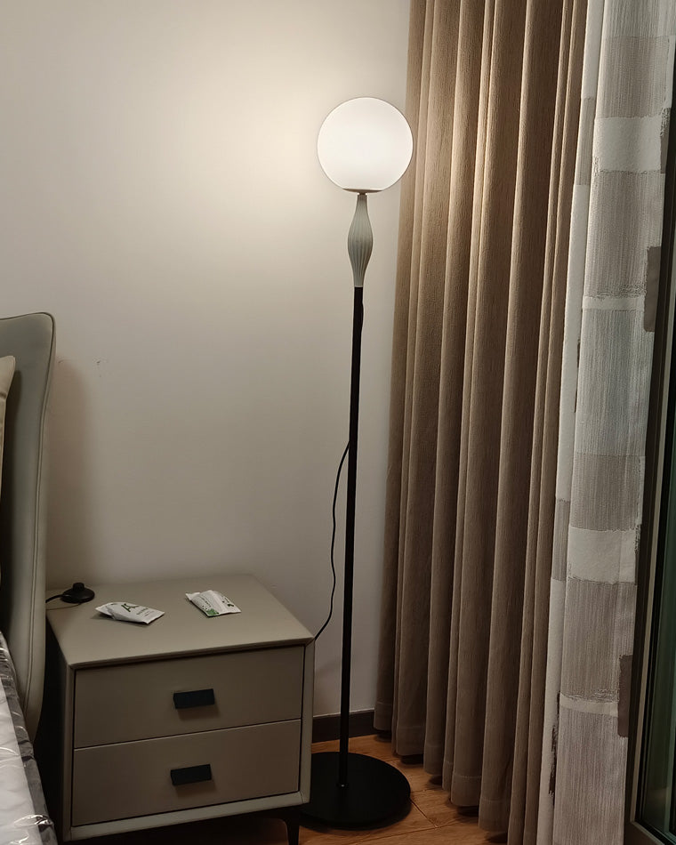WOMO Lampe sur Pied Globe en Verre - WM7024