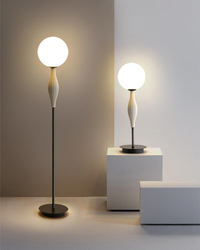 WOMO Lampe sur Pied Globe en Verre - WM7024